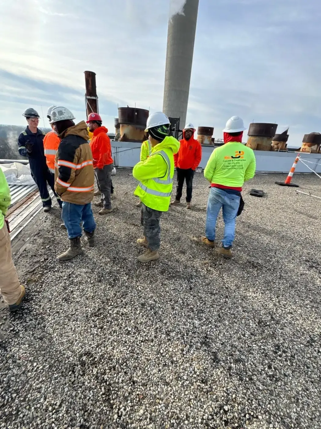 Commercial roof inspection documented in Broad Ripple